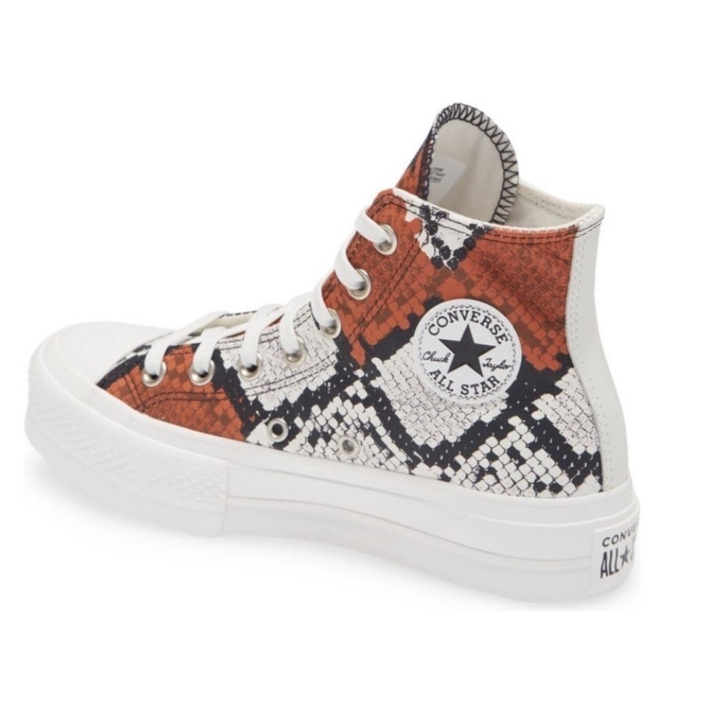 Chuck Taylor Allstar High-Top Snake Skin Sneakers